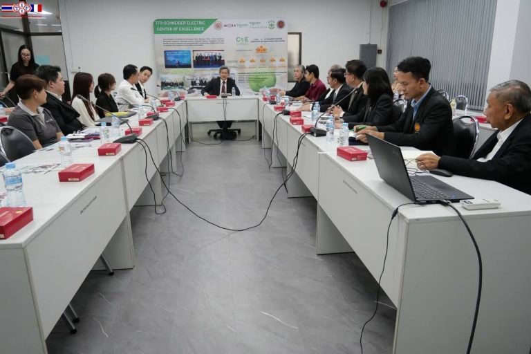 ประชุมหารือเพื่อแจ้งข้อมูลผลการดำเนินงานของศูนย์ความเป็นเลิศทางวิชาการ (TFII-Schneider Electric Center of Excellence : CoE)